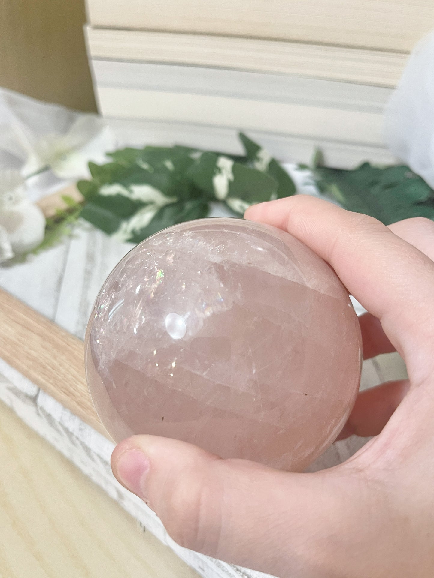 rose quartz sphere