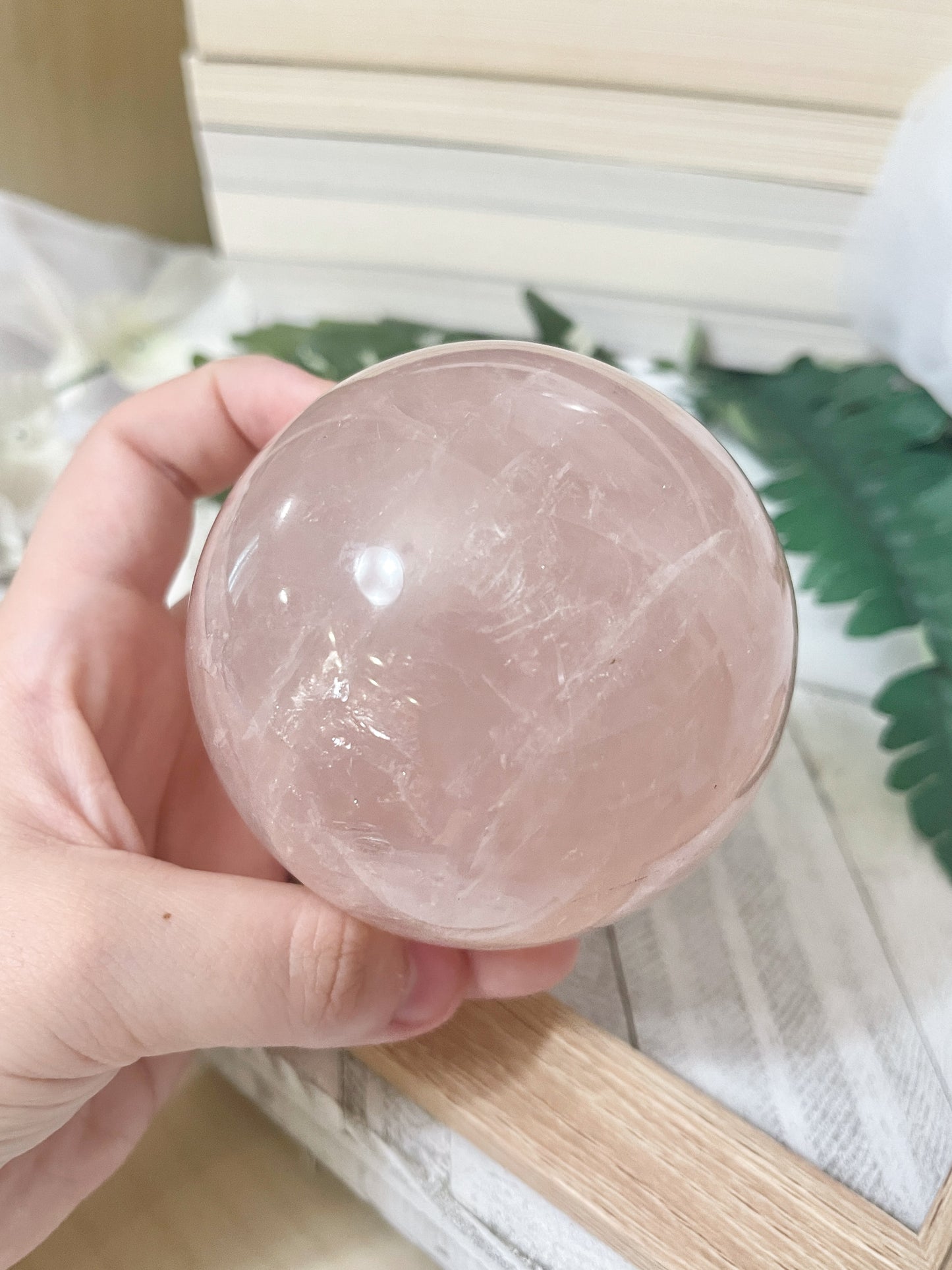 rose quartz sphere