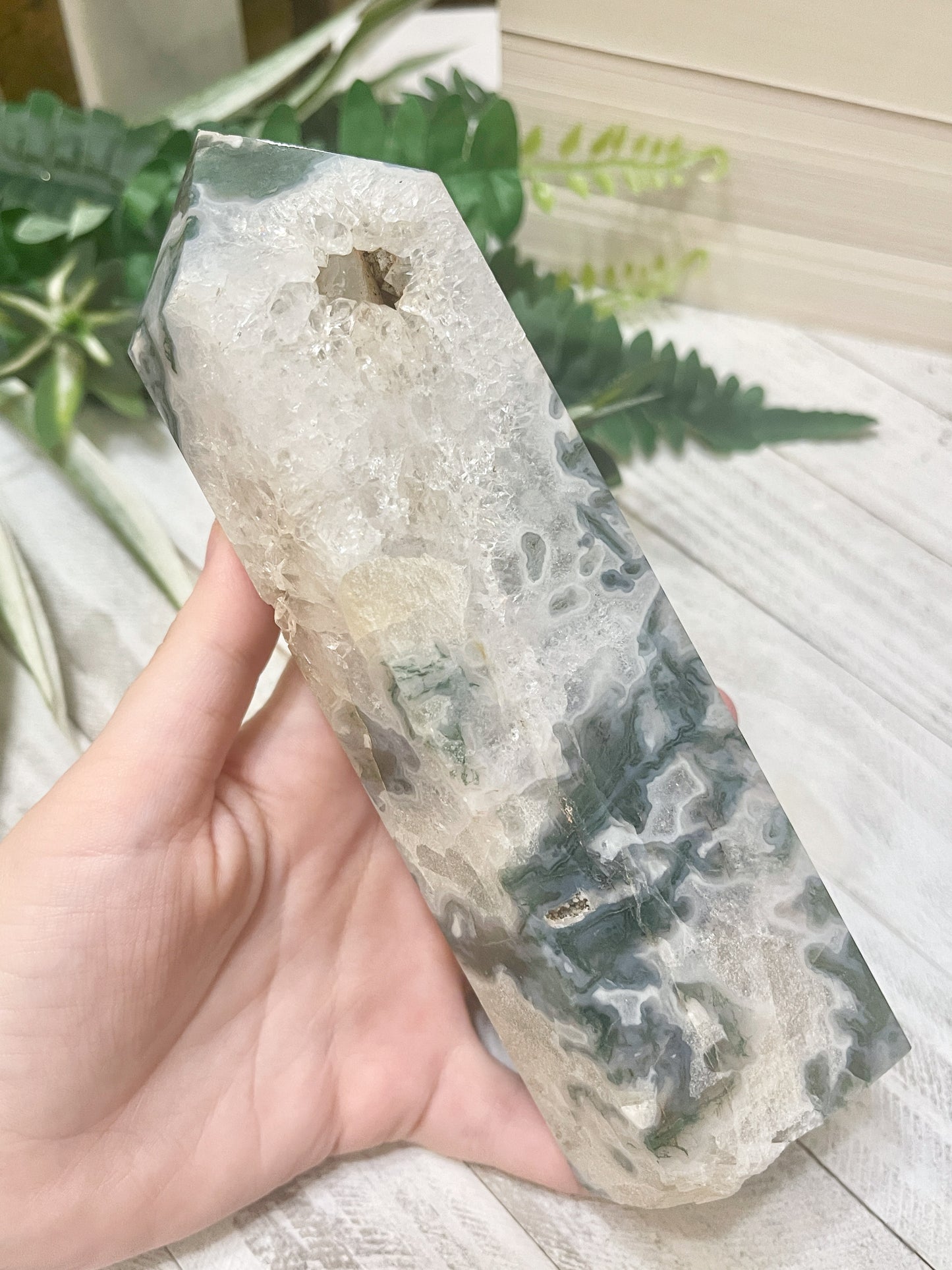 moss agate tower