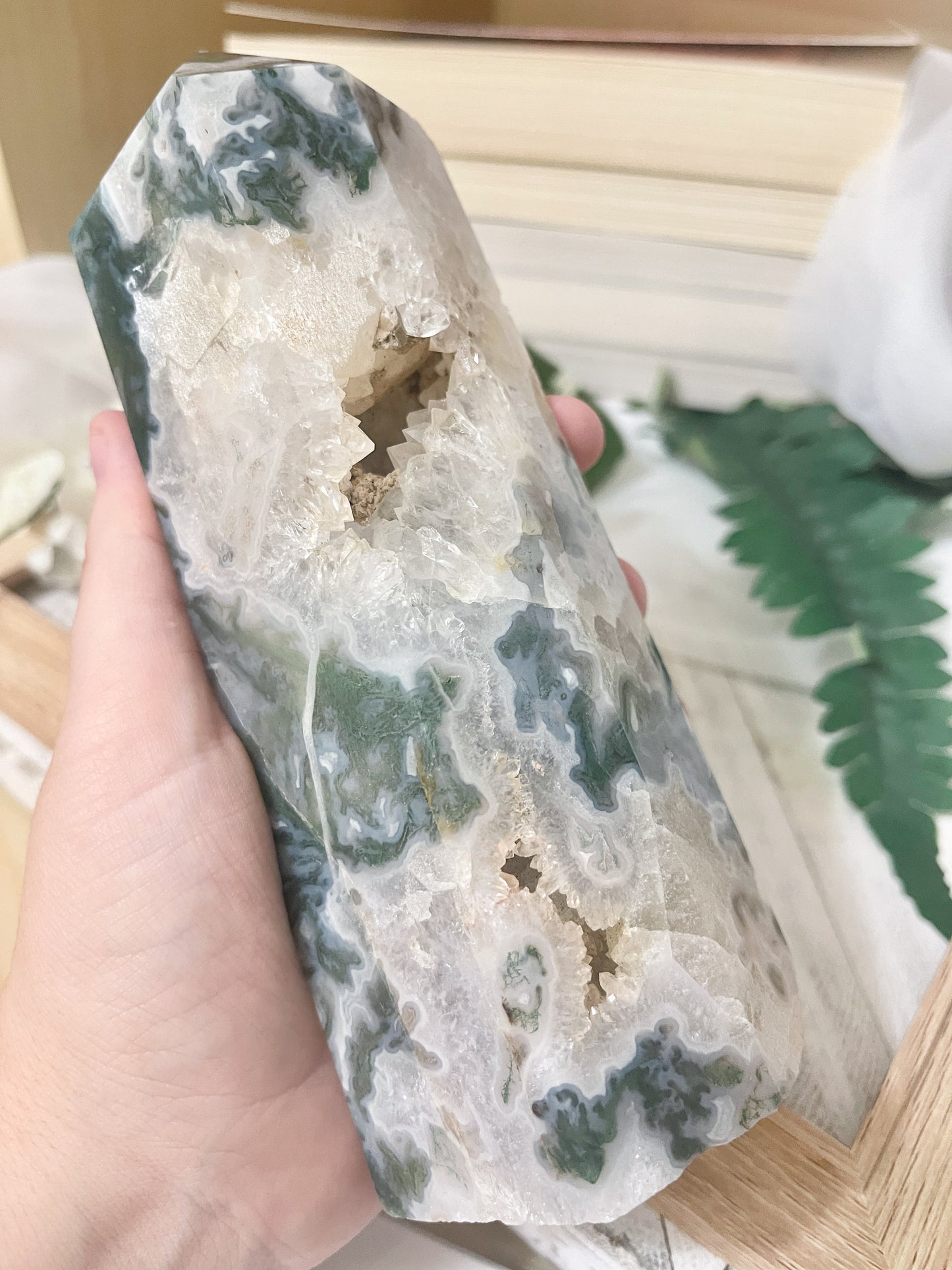 moss agate tower