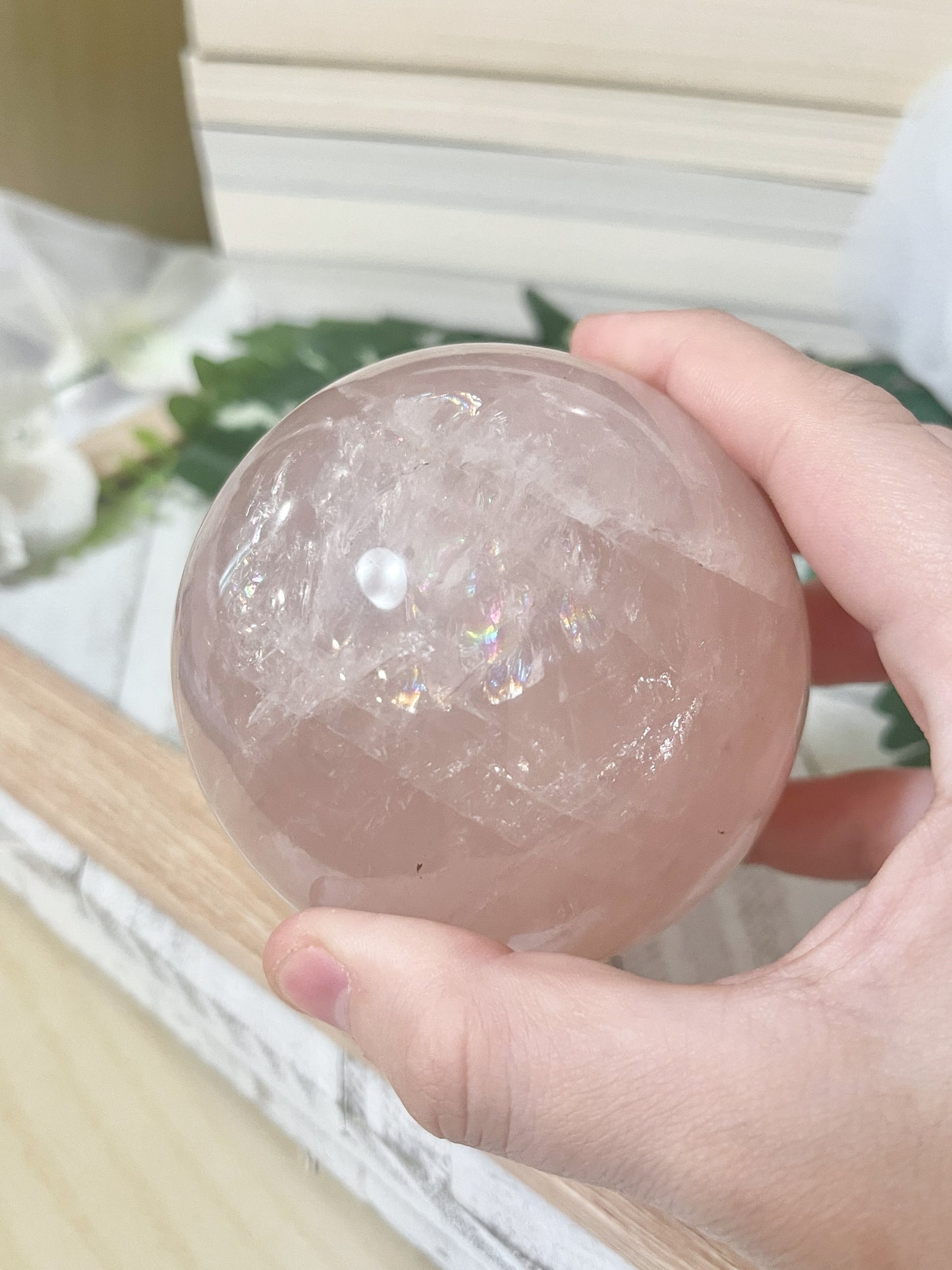 rose quartz sphere