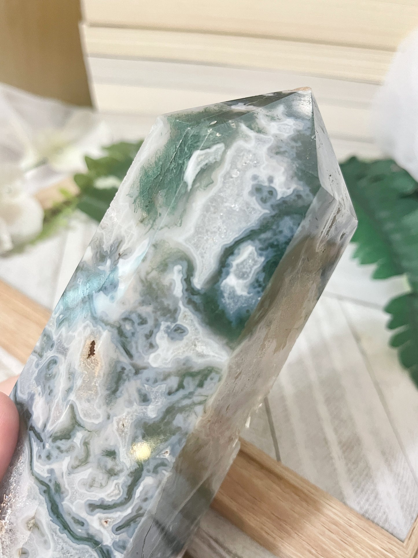 moss agate tower