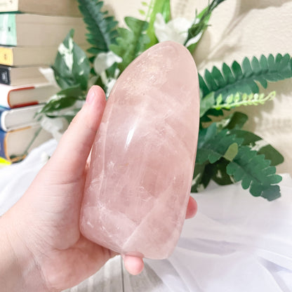 LG rose quartz freeform