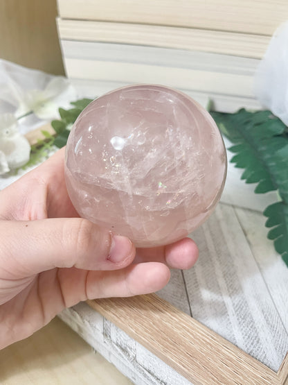 rose quartz sphere