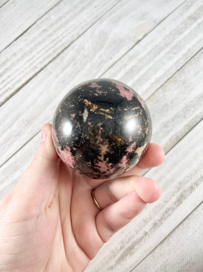 rhodonite sphere